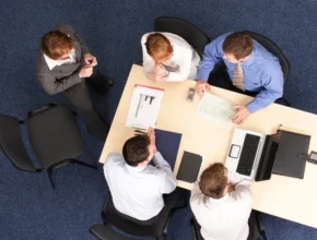 Image showing employer-employee meeting